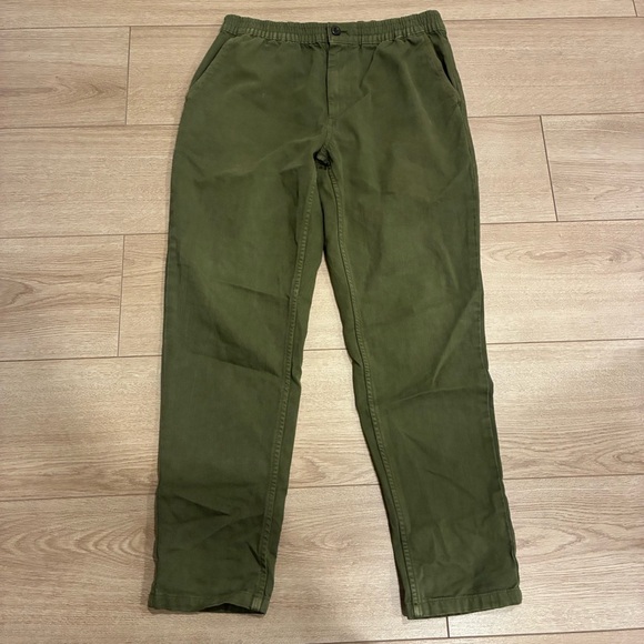 Outerknown Women’s Army Green Organic Cotton High Waisted Pant Size S - Picture 1 of 7